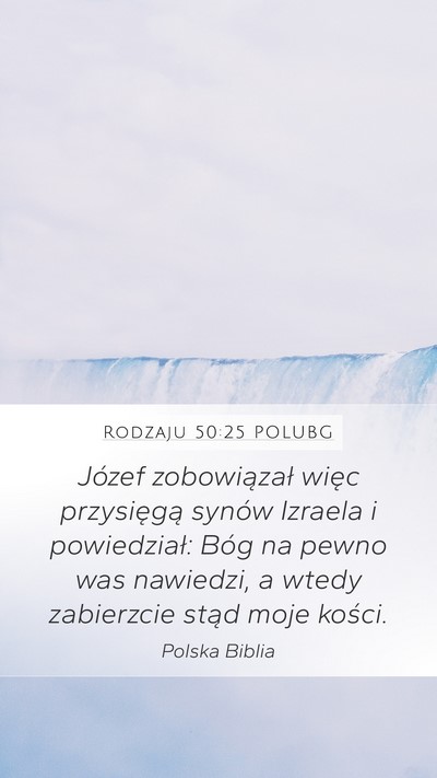 Rodzaju 50:25 POLUBG Bible Verse Image