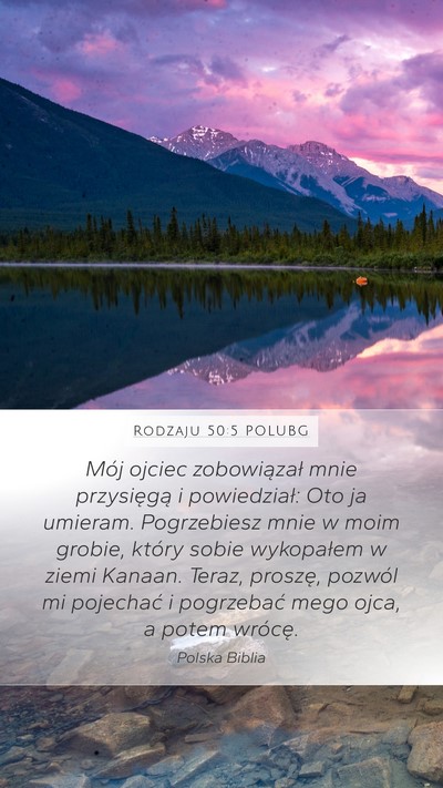 Rodzaju 50:5 POLUBG Bible Verse Image