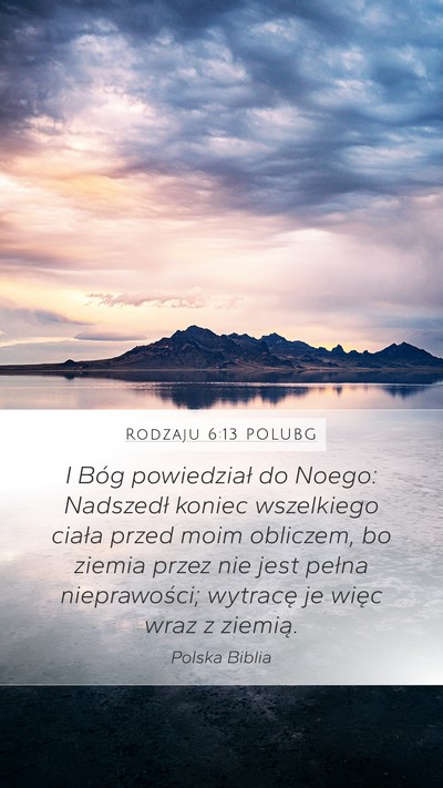 Rodzaju 6:13 POLUBG Bible Verse Image