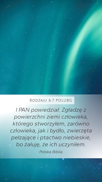 Rodzaju 6:7 POLUBG Bible Verse Image