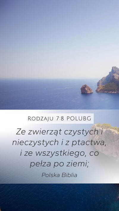 Rodzaju 7:8 POLUBG Bible Verse Image