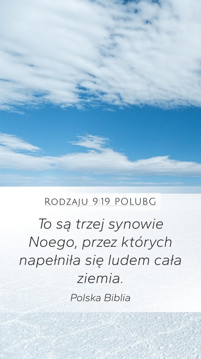 Rodzaju 9:19 POLUBG Bible Verse Image