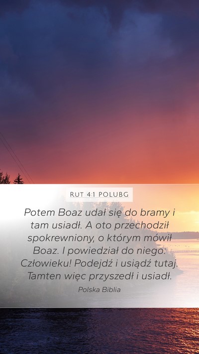 Rut 4:1 POLUBG Bible Verse Image