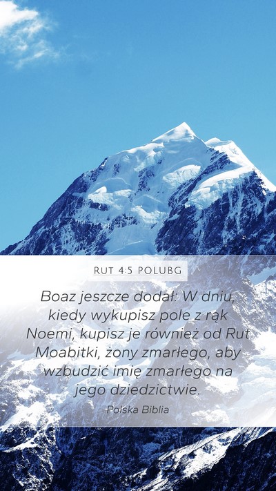 Rut 4:5 POLUBG Bible Verse Image
