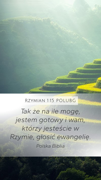 Rzymian 1:15 POLUBG Bible Verse Image