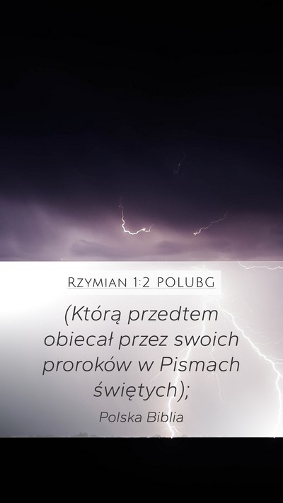 Rzymian 1:2 POLUBG Bible Verse Image