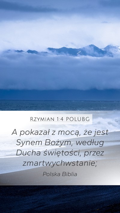 Rzymian 1:4 POLUBG Bible Verse Image
