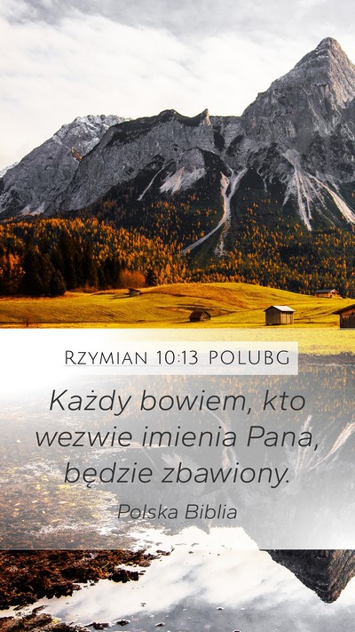 Rzymian 10:13 POLUBG Bible Verse Image