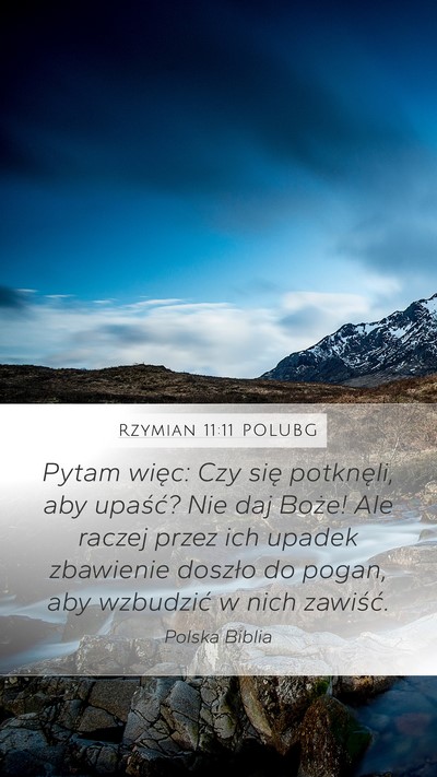 Rzymian 11:11 POLUBG Bible Verse Image