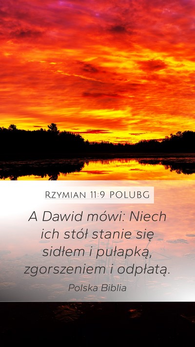 Rzymian 11:9 POLUBG Bible Verse Image