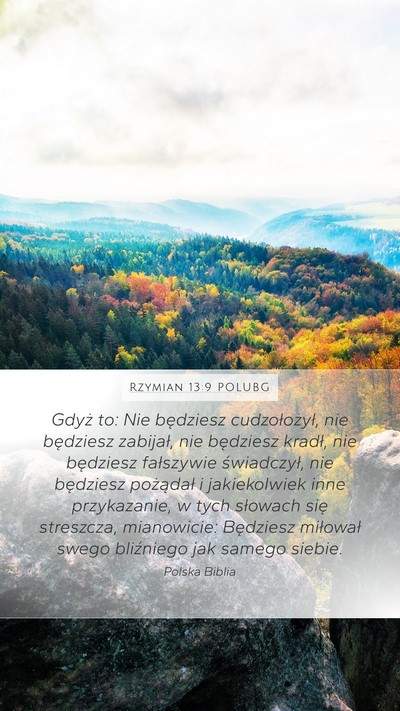 Rzymian 13:9 POLUBG Bible Verse Image