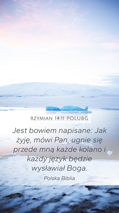 Rzymian 14:11 POLUBG Bible Verse Image