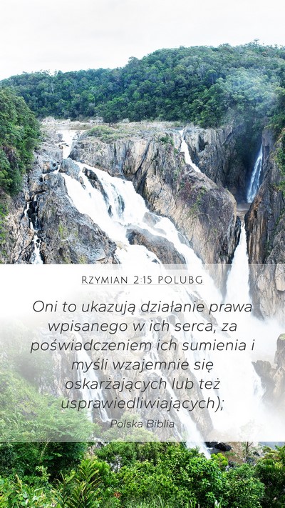 Rzymian 2:15 POLUBG Bible Verse Image