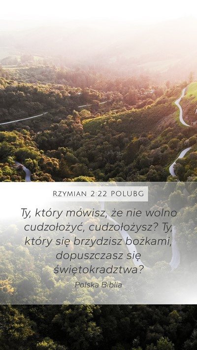 Rzymian 2:22 POLUBG Bible Verse Image