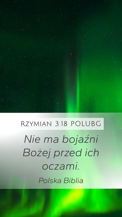 Rzymian 3:18 POLUBG Bible Verse Image