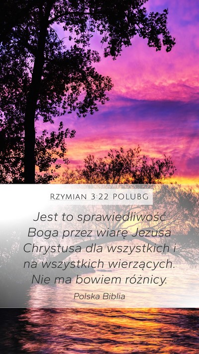 Rzymian 3:22 POLUBG Bible Verse Image