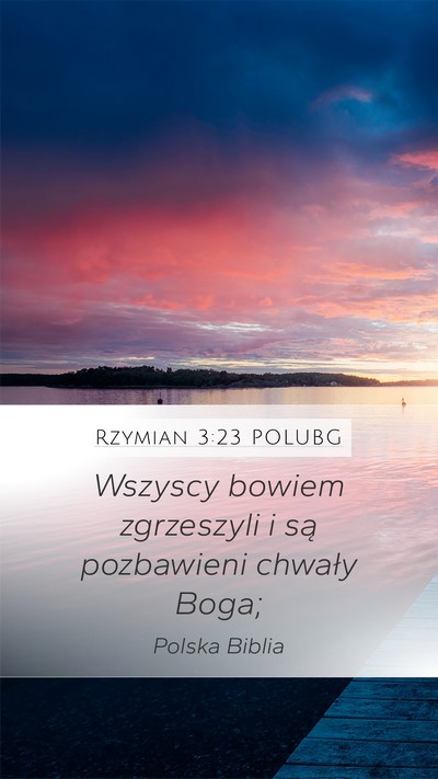 Rzymian 3:23 POLUBG Bible Verse Image