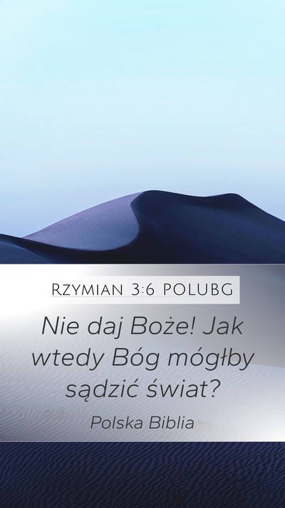 Rzymian 3:6 POLUBG Bible Verse Image
