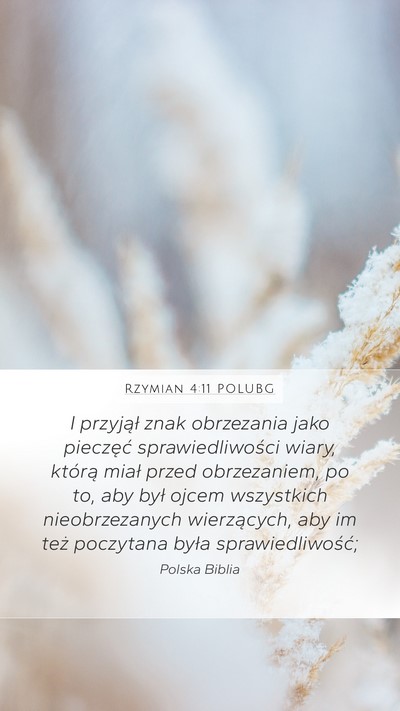 Rzymian 4:11 POLUBG Bible Verse Image