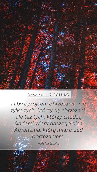 Rzymian 4:12 POLUBG Bible Verse Image
