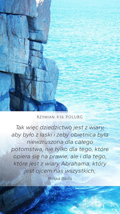Rzymian 4:16 POLUBG Bible Verse Image
