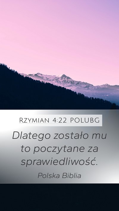 Rzymian 4:22 POLUBG Bible Verse Image