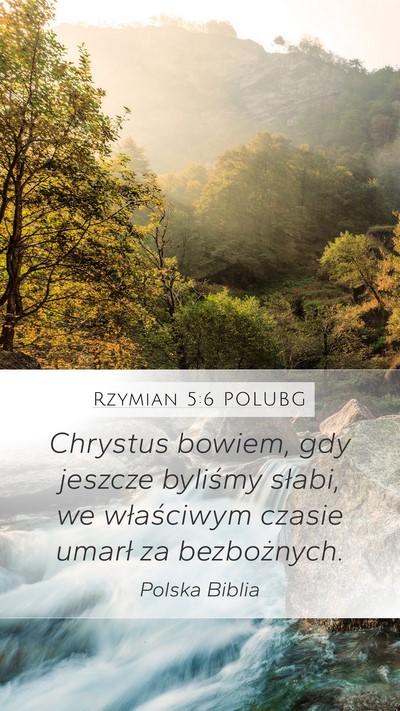 Rzymian 5:6 POLUBG Bible Verse Image