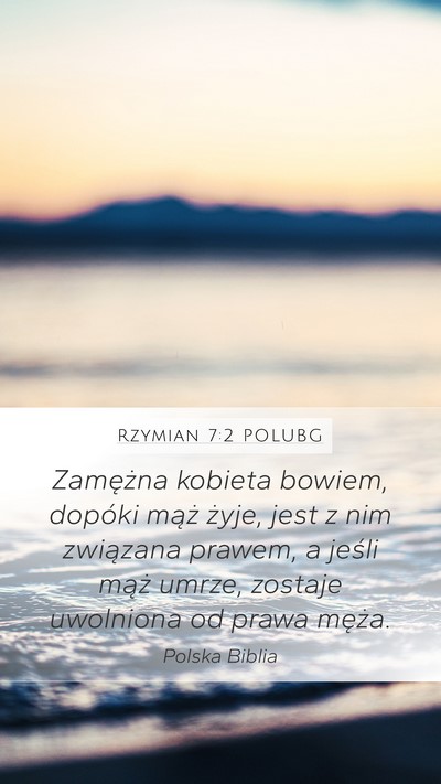 Rzymian 7:2 POLUBG Bible Verse Image