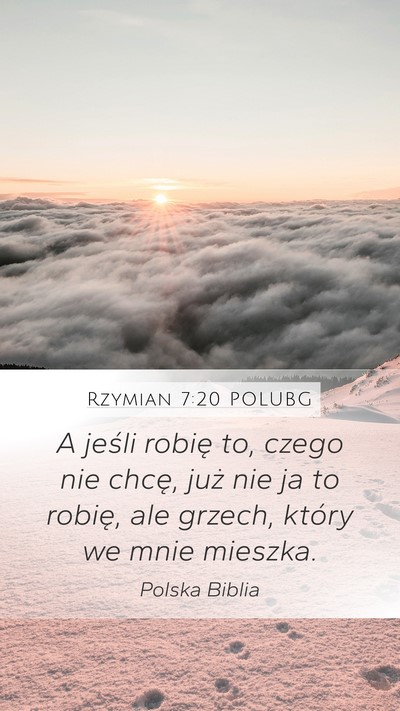 Rzymian 7:20 POLUBG Bible Verse Image