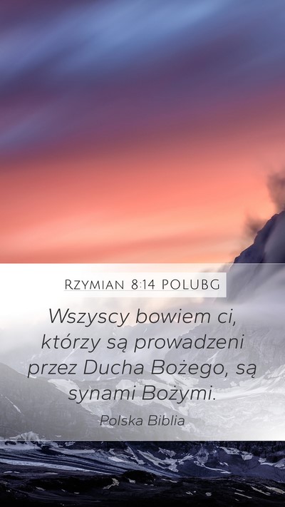 Rzymian 8:14 POLUBG Bible Verse Image