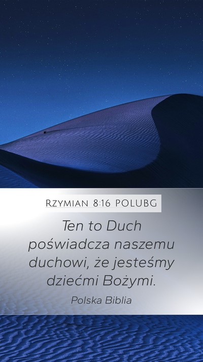 Rzymian 8:16 POLUBG Bible Verse Image
