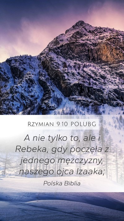 Rzymian 9:10 POLUBG Bible Verse Image