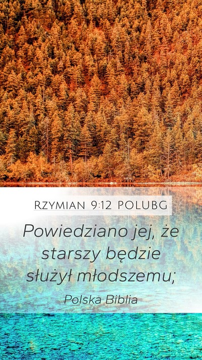 Rzymian 9:12 POLUBG Bible Verse Image