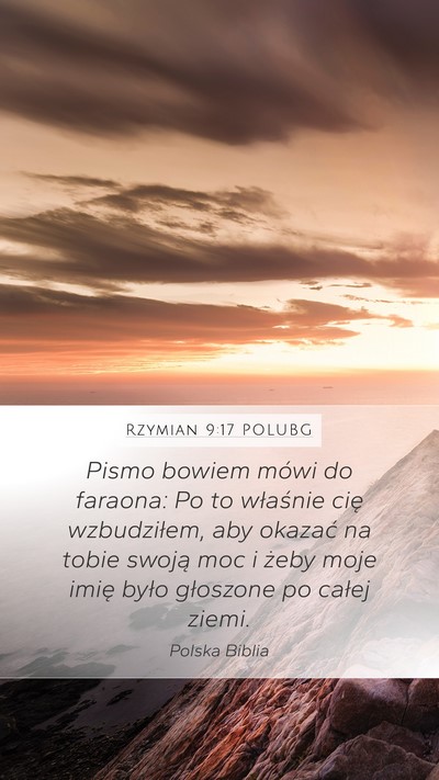 Rzymian 9:17 POLUBG Bible Verse Image