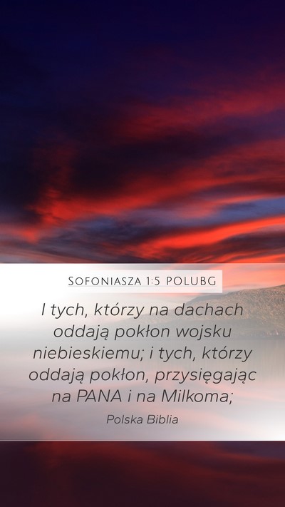 Sofoniasza 1:5 POLUBG Bible Verse Image