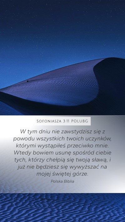 Sofoniasza 3:11 POLUBG Bible Verse Image