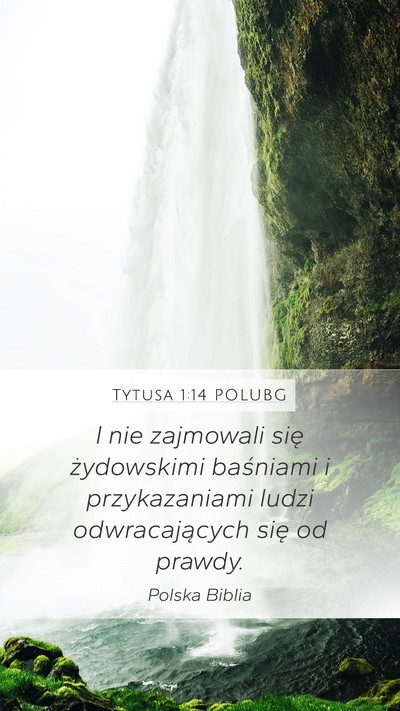 Tytusa 1:14 POLUBG Bible Verse Image