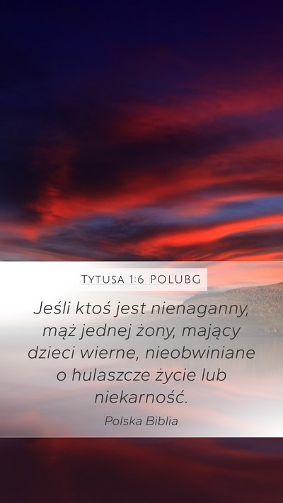 Tytusa 1:6 POLUBG Bible Verse Image
