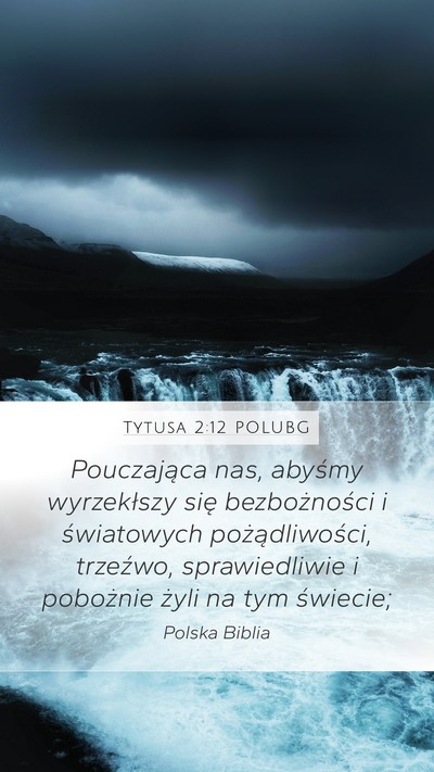 Tytusa 2:12 POLUBG Bible Verse Image