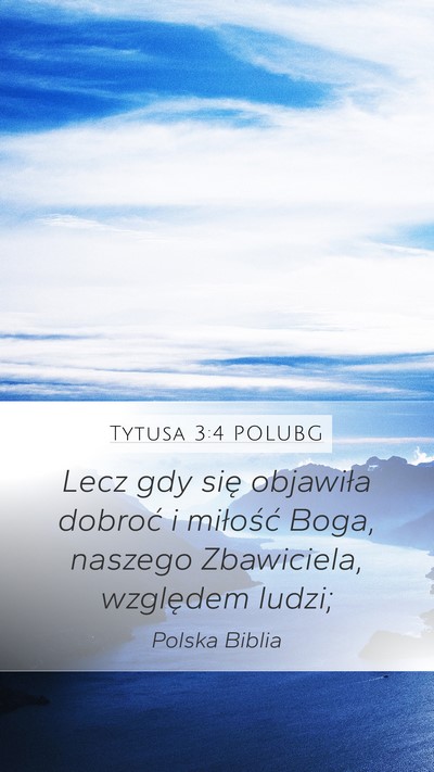 Tytusa 3:4 POLUBG Bible Verse Image