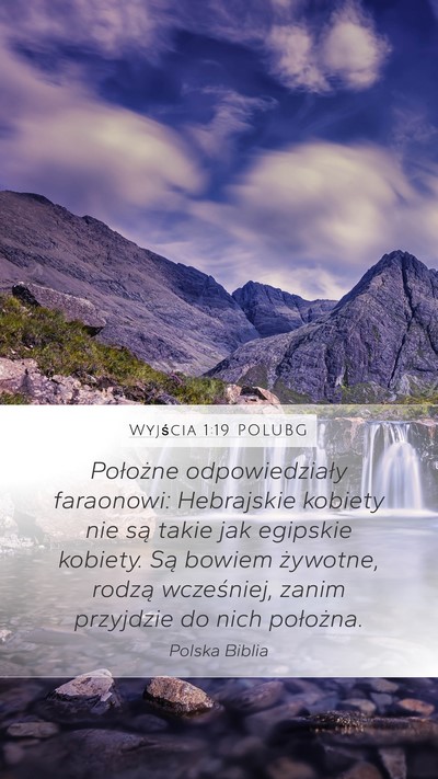 Wyjścia 1:19 POLUBG Bible Verse Image