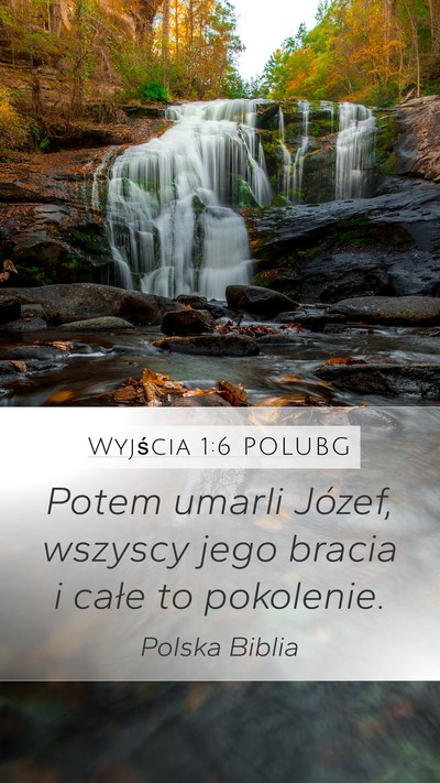 Wyjścia 1:6 POLUBG Bible Verse Image