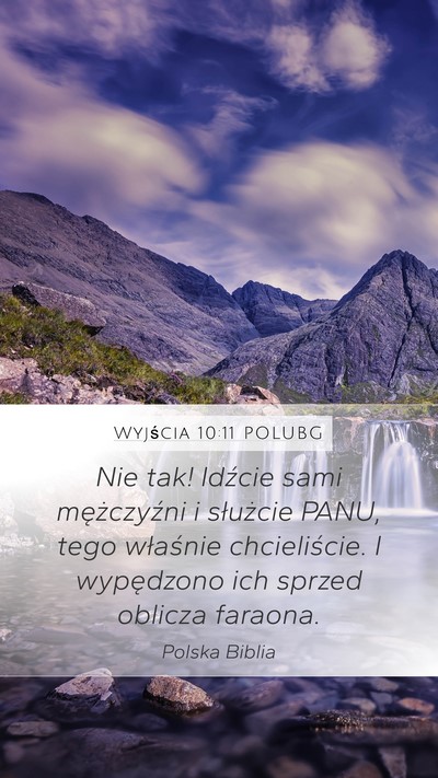 Wyjścia 10:11 POLUBG Bible Verse Image