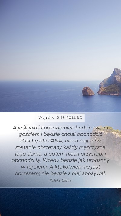 Wyjścia 12:48 POLUBG Bible Verse Image
