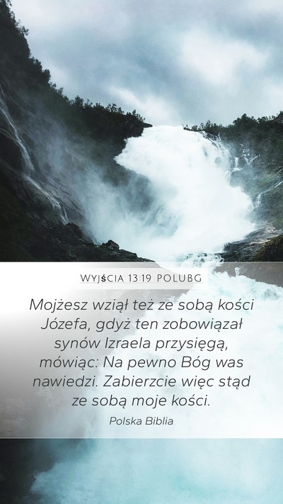 Wyjścia 13:19 POLUBG Bible Verse Image