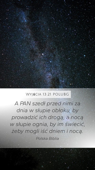 Wyjścia 13:21 POLUBG Bible Verse Image