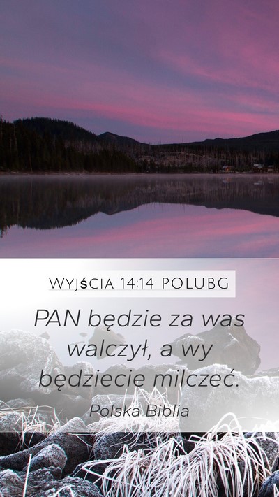 Wyjścia 14:14 POLUBG Bible Verse Image