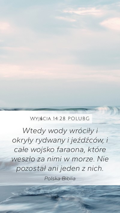 Wyjścia 14:28 POLUBG Bible Verse Image