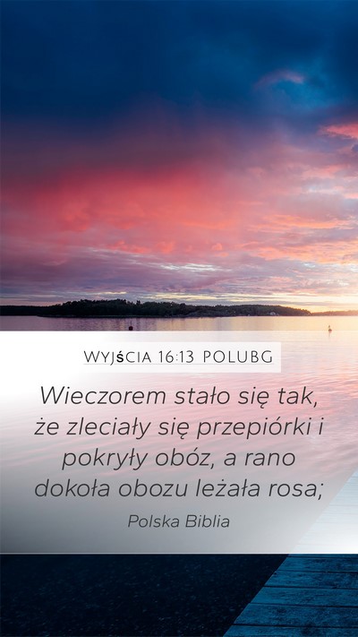 Wyjścia 16:13 POLUBG Bible Verse Image