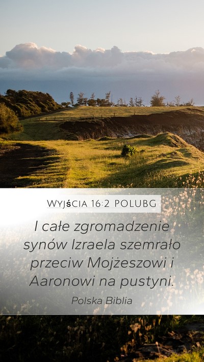 Wyjścia 16:2 POLUBG Bible Verse Image